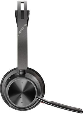 Poly Гарнітура комп'ютерна стерео On-ear Voyager Focus 2, USB-A, Bluetooth, всеспрямований, ANC, Acoustic fence, чорний 76U46AA фото