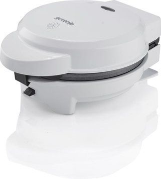 Gorenje Мультимейкер 700Вт, вафельниця, 1 пластина, тефлон, корпус-пластик, белый WM701W фото