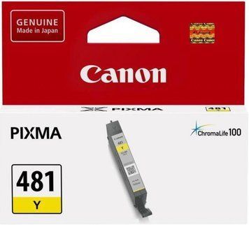 Картридж Canon CLI-481 PIXMA TS6140/8140/9140/TR7540/8540/TS6240/9540/8240/704/8340/6340 Yellow 2100C001 фото