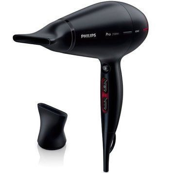 Philips Фен Professional, 2100Вт, режимов-3, ионизиция, хол. обдув, черный HPS910/00 фото