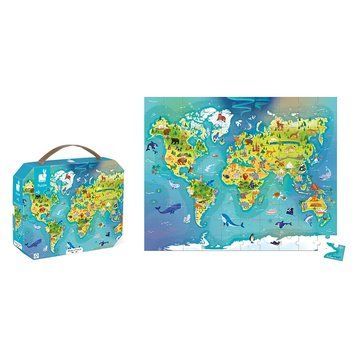 Janod Пазл Карта світу 100 ел J02607 фото