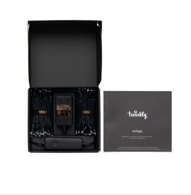 Twinkly Smart LED Гирлянда Twinkly Strings RGB 250, Gen II, IP44, длина 20м, кабель черный TWS250STP-BEU фото