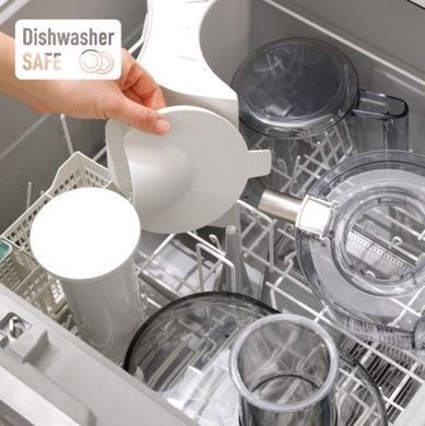 Panasonic Соковитискач відцентрований 1000Вт, чаша-1.5л, жмих-2л, жолоб на ціле яблуко, пластик/метал, білий MJ-CB100WTQ фото