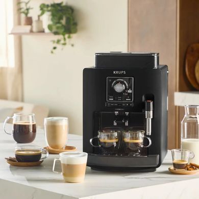 Krups Krups coffee machine Harmony, 1.7L, hand capuchino maker, auto recipe-4, my recipe, black EA5088E0 фото