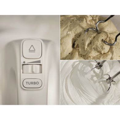 Electrolux Міксер стаціонарний 500Вт, насадки-4, чаша-метал, 3.5л, білий ESM4W фото