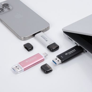 Transcend Портативный SSD Transcend 1TB USB 3.1 Gen 2 Type-A + Type-C ESD310 Черный TS1TESD310C фото