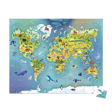 Janod Пазл Карта мира 100 эл J02607 фото