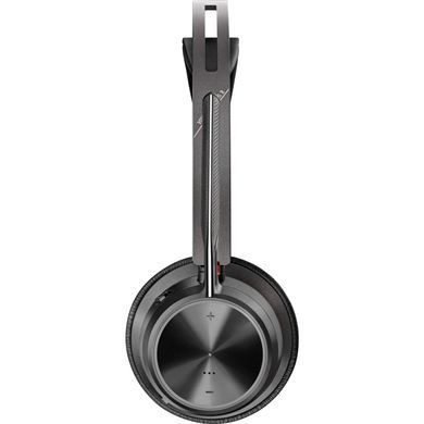 Poly Гарнітура комп'ютерна стерео On-ear Voyager Focus 2, USB-A, Bluetooth, всеспрямований, ANC, Acoustic fence, чорний 76U46AA фото