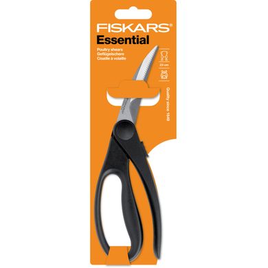 Ножиці кухонні для птиці Fiskars Essential, 23 см 1023819 фото