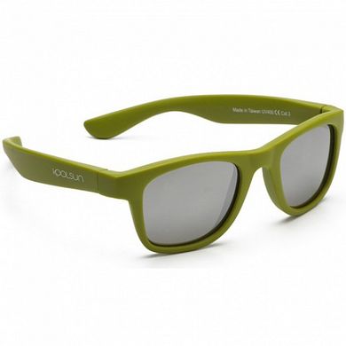 Дитячі сонцезахисні окуляри Koolsun кольору хакі серії Wave (Розмір: 1+) KS-WAOB001 фото