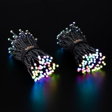Twinkly Smart LED Гирлянда Twinkly Strings RGB 250, Gen II, IP44, длина 20м, кабель черный TWS250STP-BEU фото