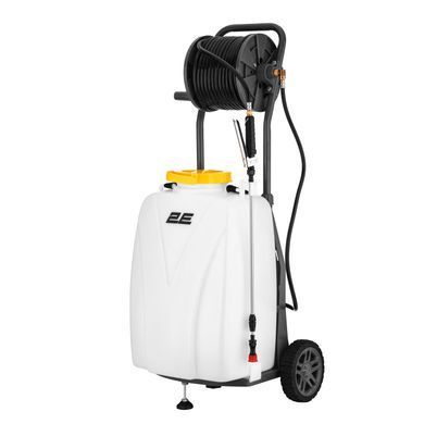 2E Опрыскиватель аккумуляторный AquaSpray 40LRC 40л 12В 1х12А&middot;час 7бар 2.9л&middot;мин 16кг вольтметр колеса катушка шланг 30м 2E-40LWBS30 фото