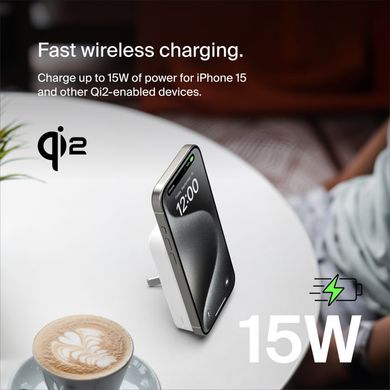 Belkin Портативное зарядное устройство Power Bank 8000мАч, MagSafe Wireless, белый BPD007BTWH фото