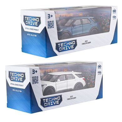 Автомодель - FORD EXPLORER 2023 (перламутрово-белый, голубой металлик) 250392W фото