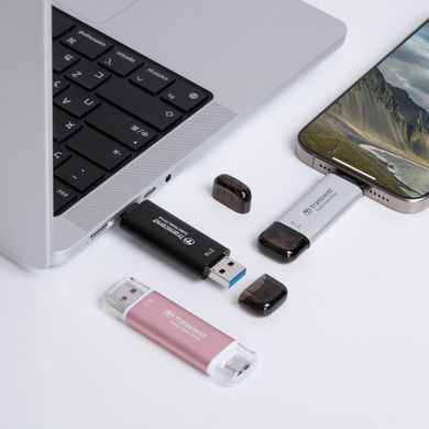 Transcend Портативный SSD Transcend 1TB USB 3.1 Gen 2 Type-A + Type-C ESD310 Черный TS1TESD310C фото
