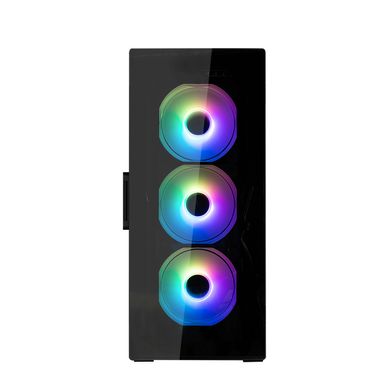 Корпус Zalman I3 Neo TG, без БЖ, 1xUSB3.0, 2xUSB2.0, 4x120mm RGB fans, TG Side/Front Panel, ATX, чорний I3NEOTGBLACK фото
