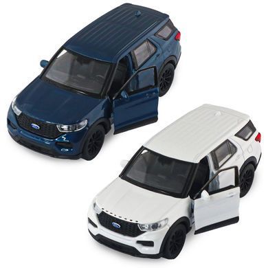 Автомодель - FORD EXPLORER 2023 (перламутрово-белый, голубой металлик) 250392W фото