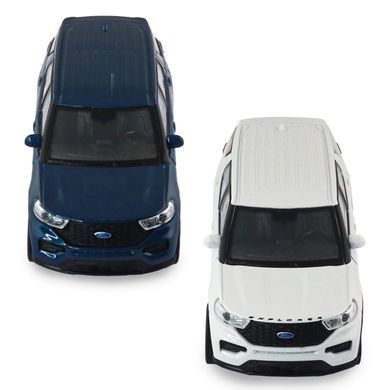 Автомодель - FORD EXPLORER 2023 (перламутрово-белый, голубой металлик) 250392W фото