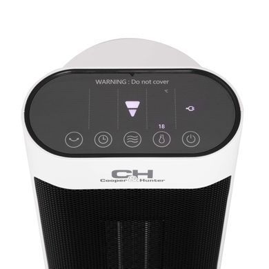 Cooper&Hunter Тепловентилятор CH-F2000CTE, 2 кВт ,20 м2, элект. упр-е, керам. нагр. элемент, пульт ДУ CH-F2000CTE фото
