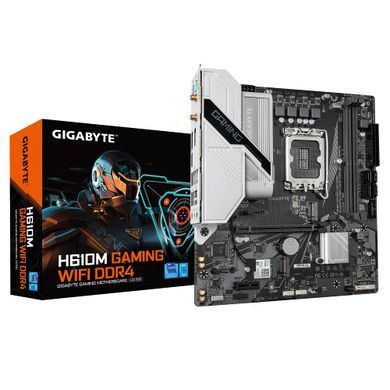 Gigabyte Материнська плата H610M GAMING WF DDR4 s1700 H610 2xDDR4 M.2 HDMI DP mATX H610M_GAMING_WF_DDR4 фото