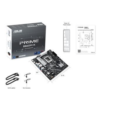 ASUS Материнcька плата PRIME B860M-K s1851 B860 2xDDR5 M.2 DP HDMI Wi-Fi BT mATX 90MB1JT0-M0EAY0 фото