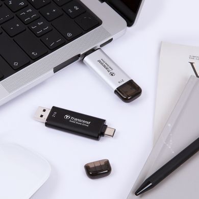 Transcend Портативный SSD Transcend 1TB USB 3.1 Gen 2 Type-A + Type-C ESD310 Черный TS1TESD310C фото