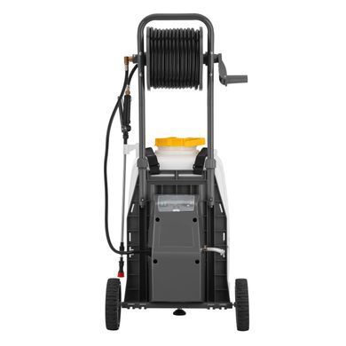 2E Опрыскиватель аккумуляторный AquaSpray 40LRC 40л 12В 1х12А&middot;час 7бар 2.9л&middot;мин 16кг вольтметр колеса катушка шланг 30м 2E-40LWBS30 фото