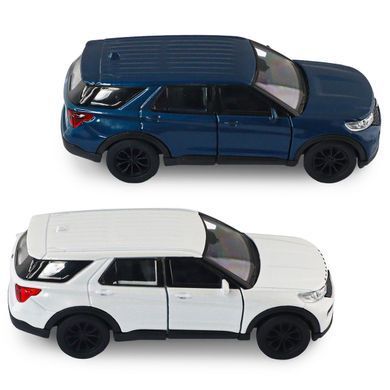 Автомодель - FORD EXPLORER 2023 (перламутрово-белый, голубой металлик) 250392W фото