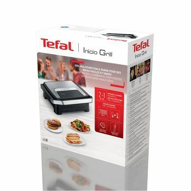 Tefal Гриль прижимний Inicio Classic 2000Вт, темп. режимів-1, метал, чорний GC271D10 фото