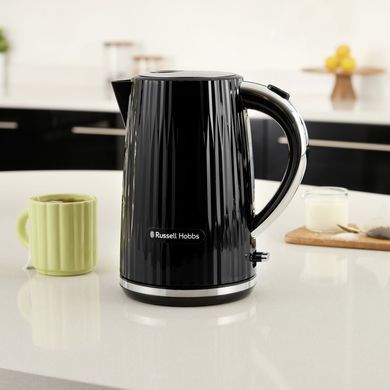 Russell Hobbs Электрочайник Eden, 1.7л, нержавеющая сталь, пластик, черный 27361-70 фото