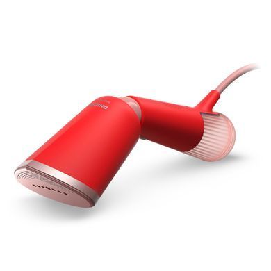 Philips Отпариватель компактный Series 5000, 1400Вт, 120мл, паровой удар -24гр, складная ручка, чехол-перчатка, пластик, красный STH5020/40 фото
