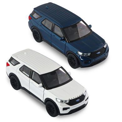 Автомодель - FORD EXPLORER 2023 (перламутрово-белый, голубой металлик) 250392W фото
