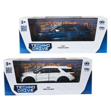 Автомодель - FORD EXPLORER 2023 (перламутрово-белый, голубой металлик) 250392W фото