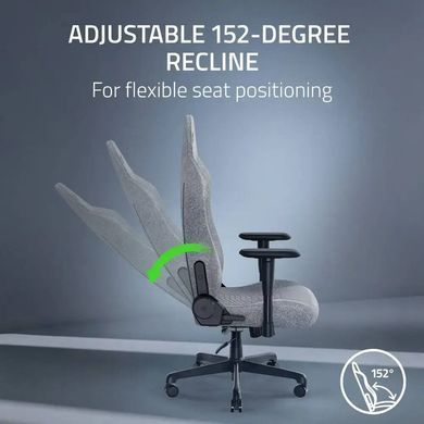 Razer Крісло Iskur V2 X, тканина, 2D-Armrests, сірий світлий RZ38-05310200-R3G1 фото
