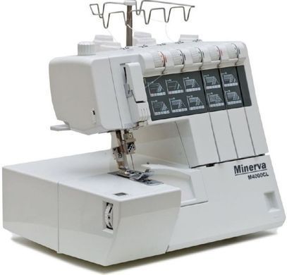 Minerva Коверлок M4000CL , 120Вт, 20 оп., (5, 4, 3, 2-х ниточные швы), белый M4000CL фото