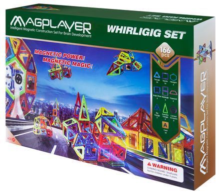 MagPlayer Конструктор магнитный 166 ед. (MPA-166) MPA-166 фото