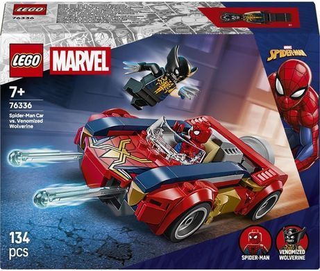 LEGO Конструктор LEGO Super Heroes Автомобіль Людини-павука vs. Отруєний Росомаха 76336 фото