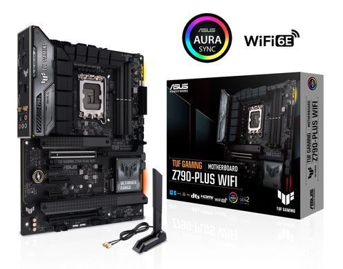 ASUS Материнcька плата TUF GAMING Z790-PLUS WIFI D4 s1700 Z790 4xDDR4 M.2 HDMI DP Wi-Fi BT ATX 90MB1CR0-M0EAY0 фото