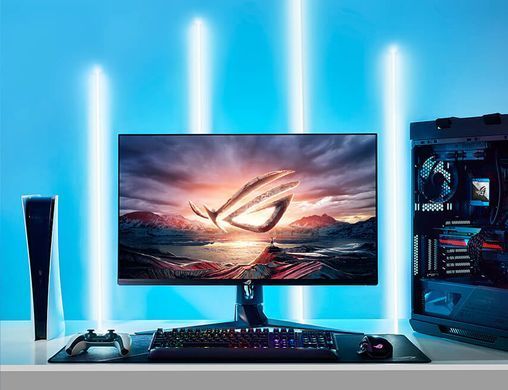 ASUS Монитор 32" ROG Strix XG32UQ 2xHDMI, DP, 2xUSB, IPS, 3840x2160, 160Hz, 1ms, sRGB 130%, FreeSync, HAS, HDR600 90LM08B0-B01170 фото