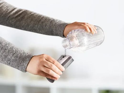Tefal Відпарювач компактний Pure Force 3в1, 1800Вт, 180мл, постійна пара - 35гр, керам. підошва, чорно-рожевий DT8765E0 фото