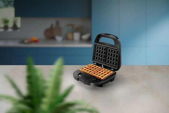 Philips Вафельтница Series 3000 750Вт, антипригарное покрытие, корпус-пластик, черный HD2332/90 фото