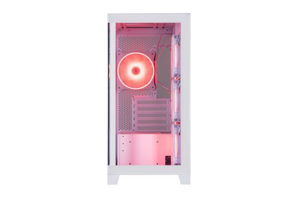 2E Gaming Корпус Fantom GK701W без БП 2xUSB3.0, 1xUSBType-C 4x120мм ARGB VGA 400мм LCS ready контроллер с пультом TG Side/Front Panel mATX белый 2E-GK701W фото