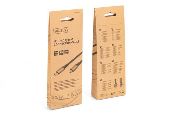 Digitus Кабель DIGITUS USB 4.0 (Type-C/Type-C) 3м, чорний DB-300443-030-S фото