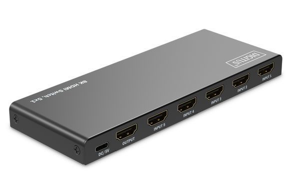 Digitus Відеокомутатор UHD HDMI (INx5 - OUTx1), 8K DS-55334 фото