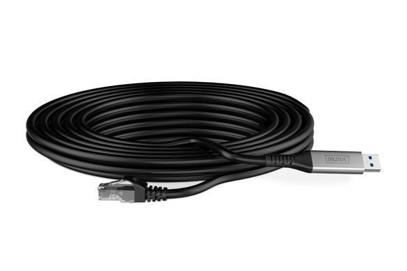 Digitus Кабель DIGITUS Ethernet USB-A - RJ45 CAT 6A S/FTP, 1 Gbit/s, 2m, LSZH AK-300600-020-S фото