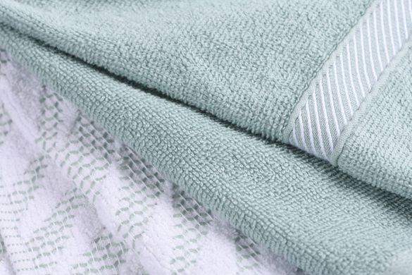 ARDESTO Набір кухонних рушників SuperSoft, махрові, аква, 2х40х60см, 100% бавовна