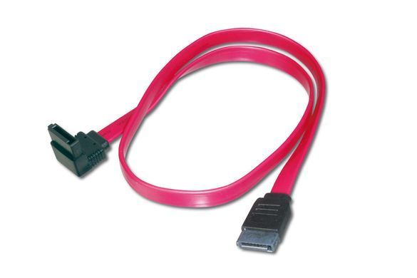 Digitus Кабель ASSMANN SATA L-type (F/F) угловой, 0.5м, красный AK-400104-005-R фото