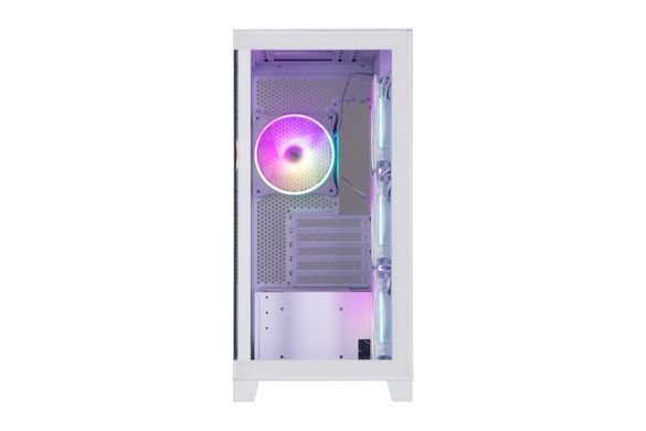 2E Gaming Корпус Fantom GK701W без БП 2xUSB3.0, 1xUSBType-C 4x120мм ARGB VGA 400мм LCS ready контроллер с пультом TG Side/Front Panel mATX белый 2E-GK701W фото