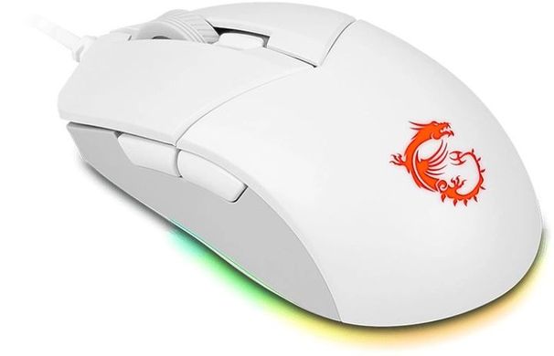 MSI Миша Clutch GM11 WHITE GAMING Mouse S12-0401950-CLA фото
