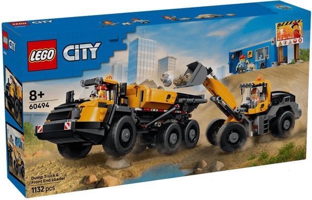LEGO Конструктор LEGO City Самоскид і фронтальний ковшовий навантажувач 60494 фото